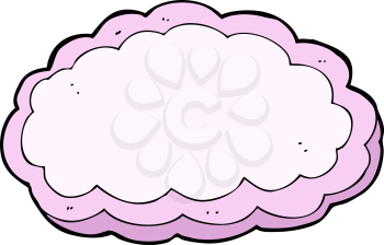 Royalty Free Clipart Image of a Cloud