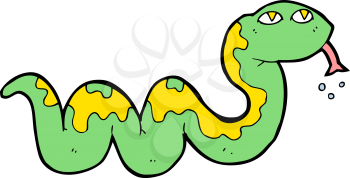 Royalty Free Clipart Image of a Snake