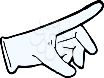 Royalty Free Clipart Image of a Rubber Glove