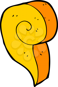 Royalty Free Clipart Image of a Swirl Symbol