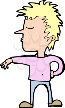 Royalty Free Clipart Image of a Gesture