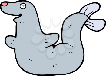 Royalty Free Clipart Image of a Seal 