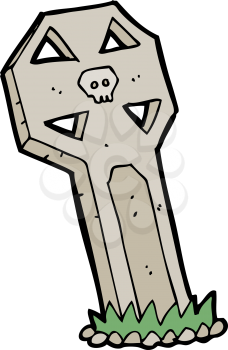 Royalty Free Clipart Image of a Tombstone