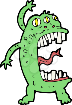 Royalty Free Clipart Image of a Monster