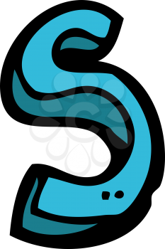 Royalty Free Clipart Image of a Letter S