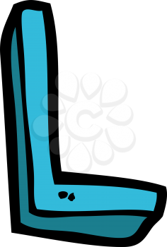 Royalty Free Clipart Image of a Letter L