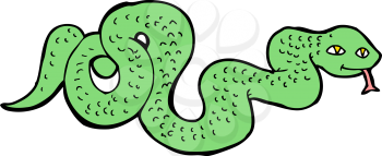 Royalty Free Clipart Image of a Snake