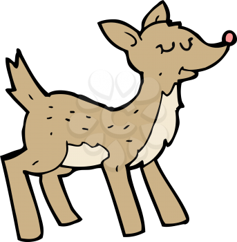 Royalty Free Clipart Image of a Deer