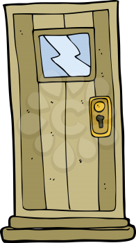 Royalty Free Clipart Image of a Door
