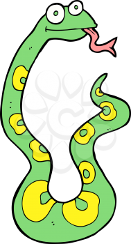 Royalty Free Clipart Image of a Snake