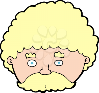 Royalty Free Clipart Image of a Man's Head