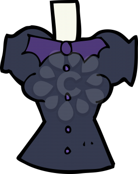 Royalty Free Clipart Image of a Woman's torso