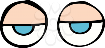 Royalty Free Clipart Image of Eyes
