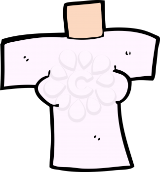 Royalty Free Clipart Image of a Female Torso