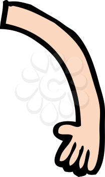 Royalty Free Clipart Image of a Left Arm