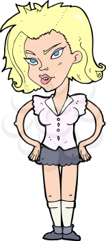 Royalty Free Clipart Image of a  Woman