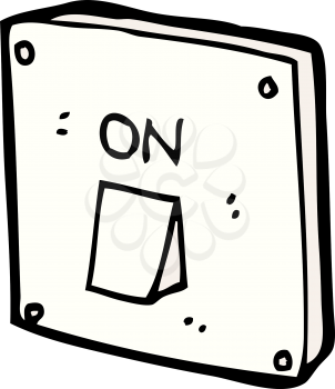 Royalty Free Clipart Image of an On Switch