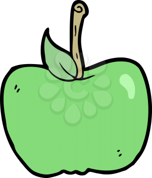 Royalty Free Clipart Image of an Apple