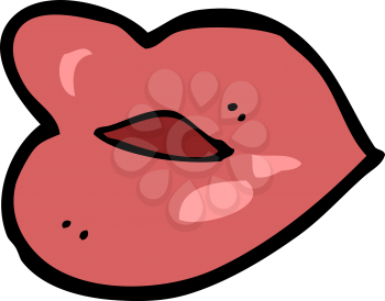 Royalty Free Clipart Image of Lips