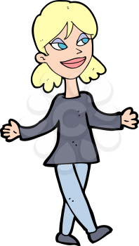 Royalty Free Clipart Image of a Woman