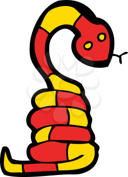 Royalty Free Clipart Image of a Snake