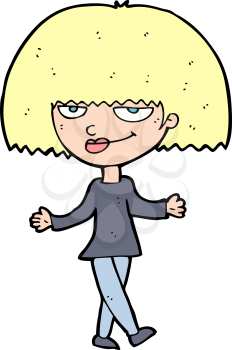 Royalty Free Clipart Image of a Woman