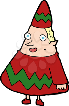 Royalty Free Clipart Image of an Elf