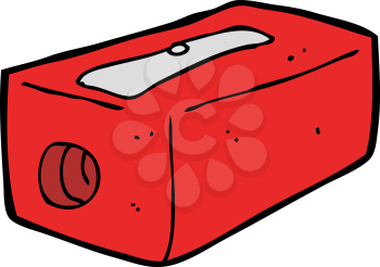 Royalty Free Clipart Image of a Pencil Sharpener