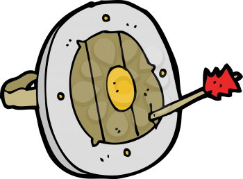 Royalty Free Clipart Image of a Shield 