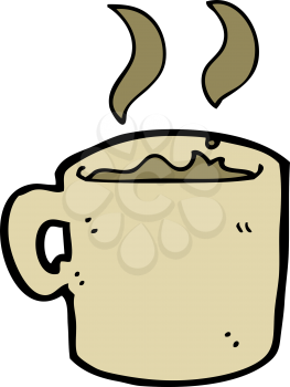 Royalty Free Clipart Image of a Hot Beverage