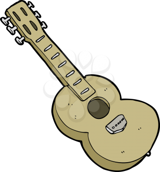 Royalty Free Clipart Image of a Guitar