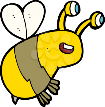 Royalty Free Clipart Image of a Bee