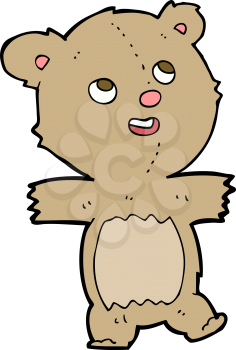 Royalty Free Clipart Image of a Teddy Bear