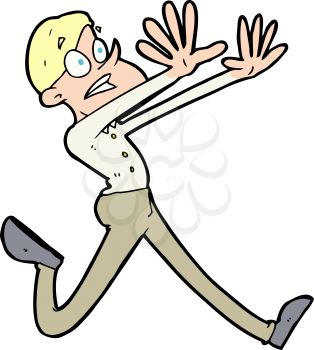 Royalty Free Clipart Image of a Man Running