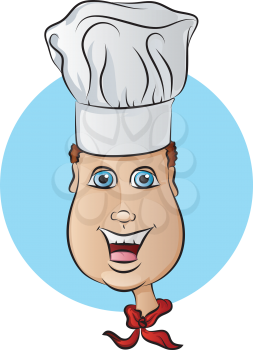 Chef Smiling Mascot Cartoon