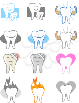 Dental Tooth Icons and Symbols
