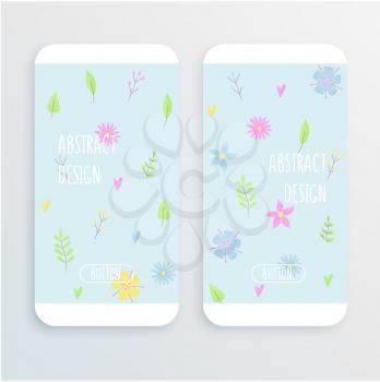 Small flowers pattern with daisy, romantic design