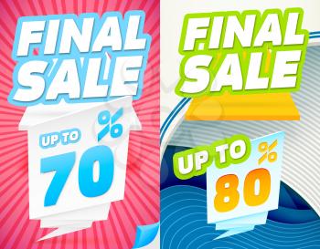 Final sale banners. Final Sale Banner Templates. Abstract Modern Banners