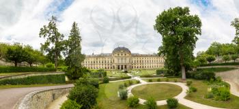 Residenze Palace in Wurzburg in a beautiful summer day, Germany