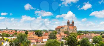 The Castle Hill in Quedlinburg in a beautiful summer day, Germany