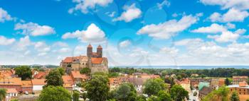 The Castle Hill in Quedlinburg in a beautiful summer day, Germany