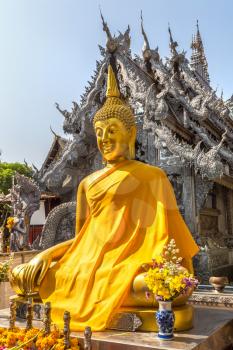 Wat Sri Suphan (Silver temple) - Buddhists temple in Chiang Mai, Thailand in a summer day