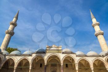 Suleymaniye Mosque in Istanbul, Turkey in a beautiful summer day