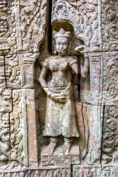 Ta Som temple in complex Angkor Wat in Siem Reap, Cambodia in a summer day