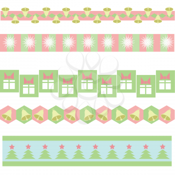 colorful illustration with  xmass background for your design