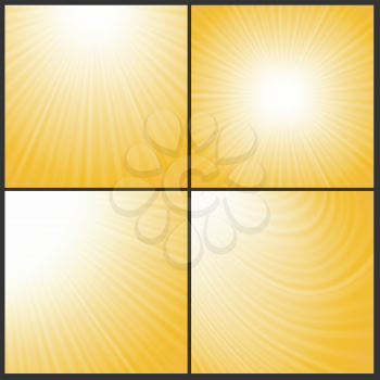  illustration  with abstract sun wave backgrounds