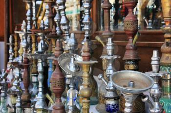 old arabic hookah market