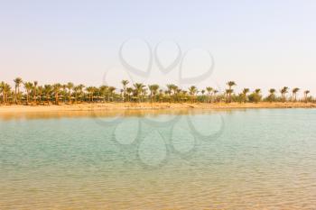 Beach at sun light. Tropical beach for vacation.