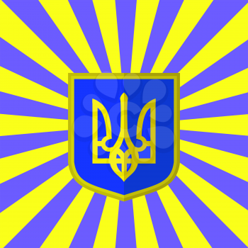 Yellow Blue Flag of Ukraine. Symbol of Independence. 