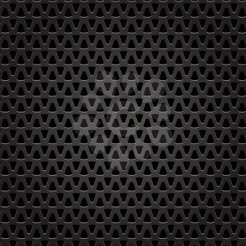 Metal Perforated Background. Dapk Iron Perforated Texture.